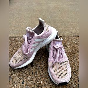 Adidas tennis shoes. Blush pink color. So comfy
